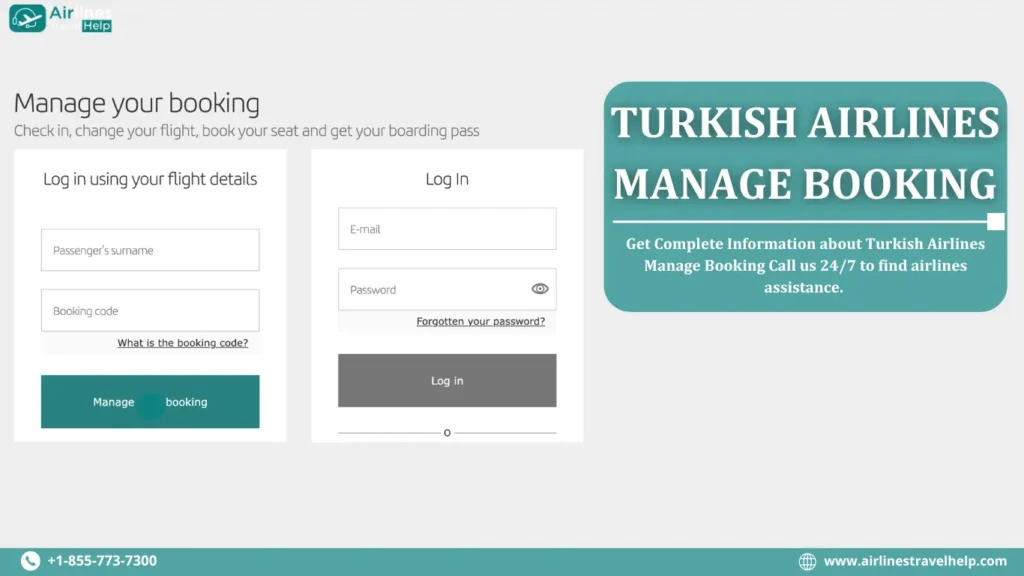 TURKISH AIRLINES MANAGE BOOKING